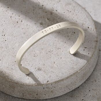 Personalised Men's Cuff Bangle, 4 of 10