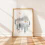 Woodland Adventure Art Print For Kids, thumbnail 1 of 5