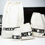 Personalised 'Monochrome Name' Storage Bags, thumbnail 1 of 4