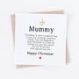 Christmas Card For Mum Or Mummy, thumbnail 2 of 4