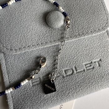 West Bromwich Albion Football Club Fan Bead Bracelet With Charms, 3 of 4