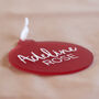 Personalised Frosted Christmas Tree Hanging Decoration, thumbnail 4 of 5