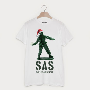 Sas Santa's Air Service Men's Christmas T Shirt, 2 of 2