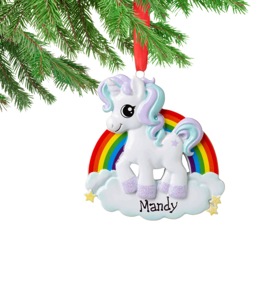 Personalised Unicorn Hanging Gift Decoration By SoRealistic