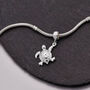 Turtle Solid Silver Charm, thumbnail 8 of 9