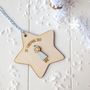 Personalised Baby Boy's First Christmas Decoration, thumbnail 2 of 5