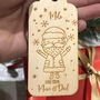 Personalised Santa Wooden Christmas Gift Tag Pack, thumbnail 2 of 2
