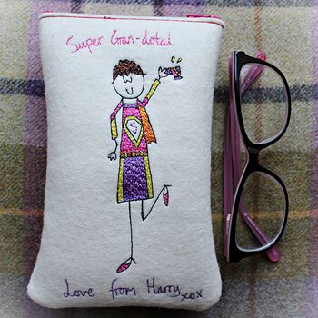 Personalised Super Gran Embroidered Phone Case, 2 of 10