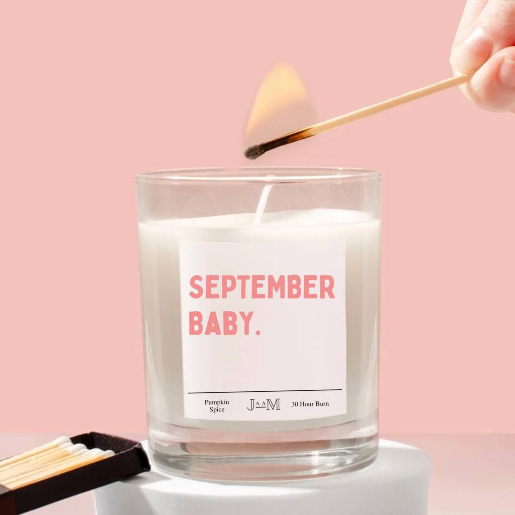 September Baby Candle Gift Set, 1 of 6