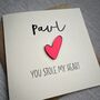 You Stole My Heart Anniversary Card, thumbnail 3 of 3