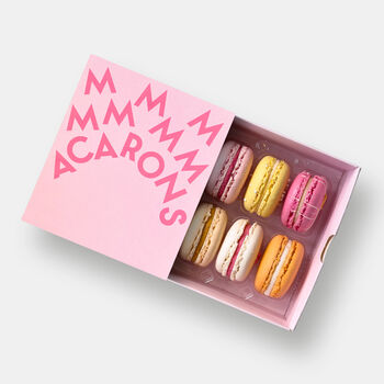 Mother's Day Macarons Gift Box Of Six, 4 of 12