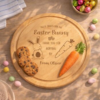 Easter Gift For Children Personalised Easter Bunny Treat Board, 6 of 7