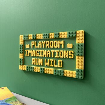 Lego Compatible Playroom Sign, 2 of 3