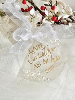 Last Christmas As A Miss Pearl Ornament, 4 of 5