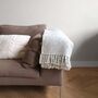 Light Grey Melee Throw, thumbnail 3 of 4