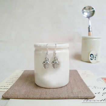 Miniature Cupcake Earrings Uniquely Packaged In A Glass Bottle, 2 of 3