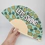 Handheld Lets Swing Folding Fan, thumbnail 3 of 3