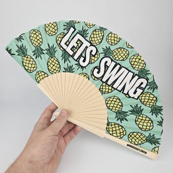 Handheld Lets Swing Folding Fan, 3 of 3