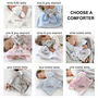 Personalised Grey Ellie Blanket And Teddy Comforter Set, thumbnail 2 of 12