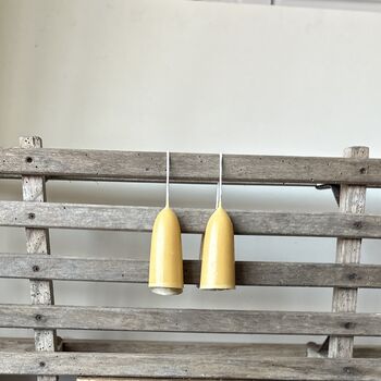 Hand Dipped Stumpie Beeswax Candles | Set Of Two, 5 of 6