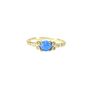 Opal Look Rings, Cz, Rose Or Gold Vermeil 925 Silver, thumbnail 7 of 10