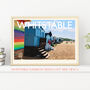 Personalised Whitstable Vintage Style Travel Poster, thumbnail 2 of 9
