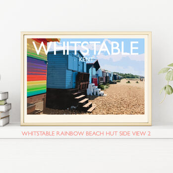 Personalised Whitstable Vintage Style Travel Poster, 2 of 9