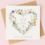 Personalised Wildflower Anniversary Card, thumbnail 2 of 5