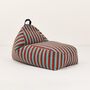 Bliss Kids Long Beanbag Red Teal Green Stripes, thumbnail 1 of 4