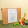 Stitch What You've Grown Vegetable Tote Bag Diy Kit, thumbnail 6 of 11