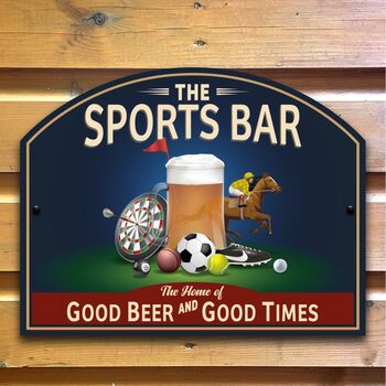 Sports Bar Man Cave Pub Sign, 12 of 12