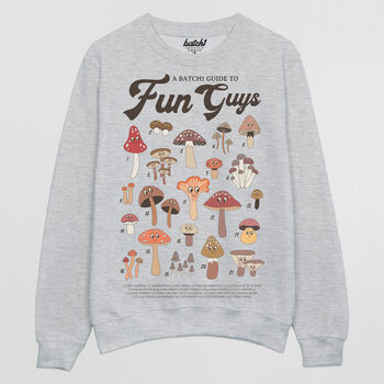 Fun Guys Women's Mushroom Guide Sweatshirt, 5 of 5