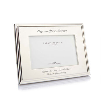 Personalised Elegance Silver Plated Frame – 4x6, 2 of 6