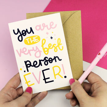 'you are the very best person ever' greeting card by oh, laura ...