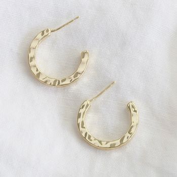 Hammered Hoop Earrings, 6 of 6