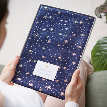 Metallic Starry Night Sky Scarf, 6 of 6