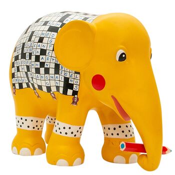 Retirement Crossword Puzzle Nimil Painted 15cm Elephant, 5 of 10