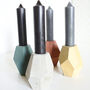 Sustainable Concrete Geometric Candle Stick Holder, thumbnail 1 of 12