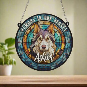 Husky Memorial Suncatcher, 4 of 6