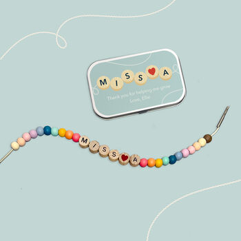 Personalised Teacher Friendship Bracelet, 10 of 12