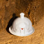 Dove And Heart China Butter Dome, thumbnail 1 of 2