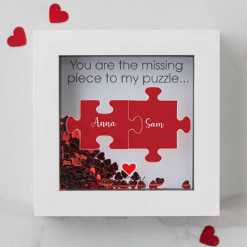 Personalised 3D Couples Puzzle Box Frame, 5 of 5