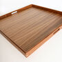 Handmade Wooden Footstool Tray With Handles, thumbnail 1 of 8