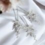 Pearl And Crystal Bridal Hair Pin Set, thumbnail 4 of 4