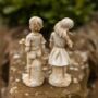 Large Boy And Girl Standing Statues Garden Ornament Decor, thumbnail 6 of 6