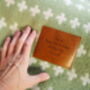 Crosses Throw With Personalised Leather Patch, thumbnail 4 of 7
