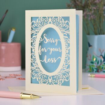 Papercut Sympathy Card, 2 of 5