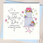 Personalised Floral Wedding Cake Card, thumbnail 4 of 4