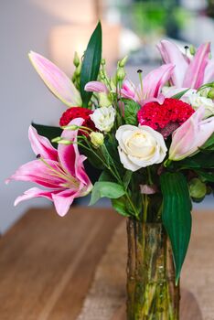 Fresh Lily And Rose Bouquet Graceful Bliss, 4 of 5