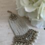 Kundan Antique Gold Pearl Passa/Jhumar, thumbnail 1 of 5